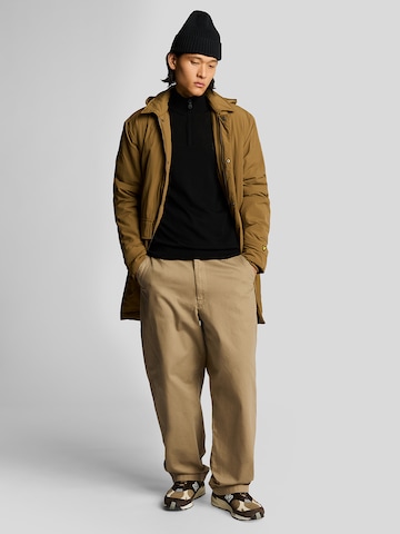 Lyle & Scott Trui 'Tonal Eagle' in Zwart