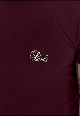SikSilk Koszulka 'Essentials' w kolorze czerwony