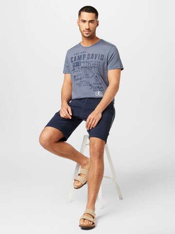 CAMP DAVID T-Shirt in Blau