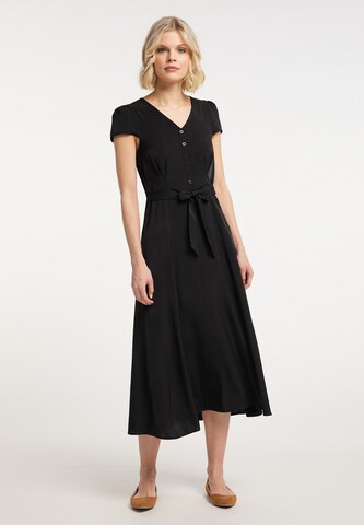 Usha Shirt Dress in Black: front