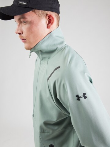 UNDER ARMOUR Αθλητική μπλούζα φούτερ 'Unstoppable' σε πράσινο