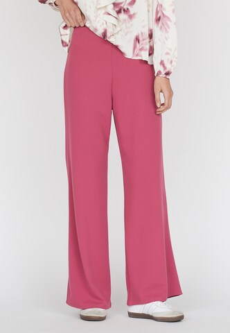 SISTERS POINT Wide Leg Hose 'GLUT' in Pink: Vorderseite