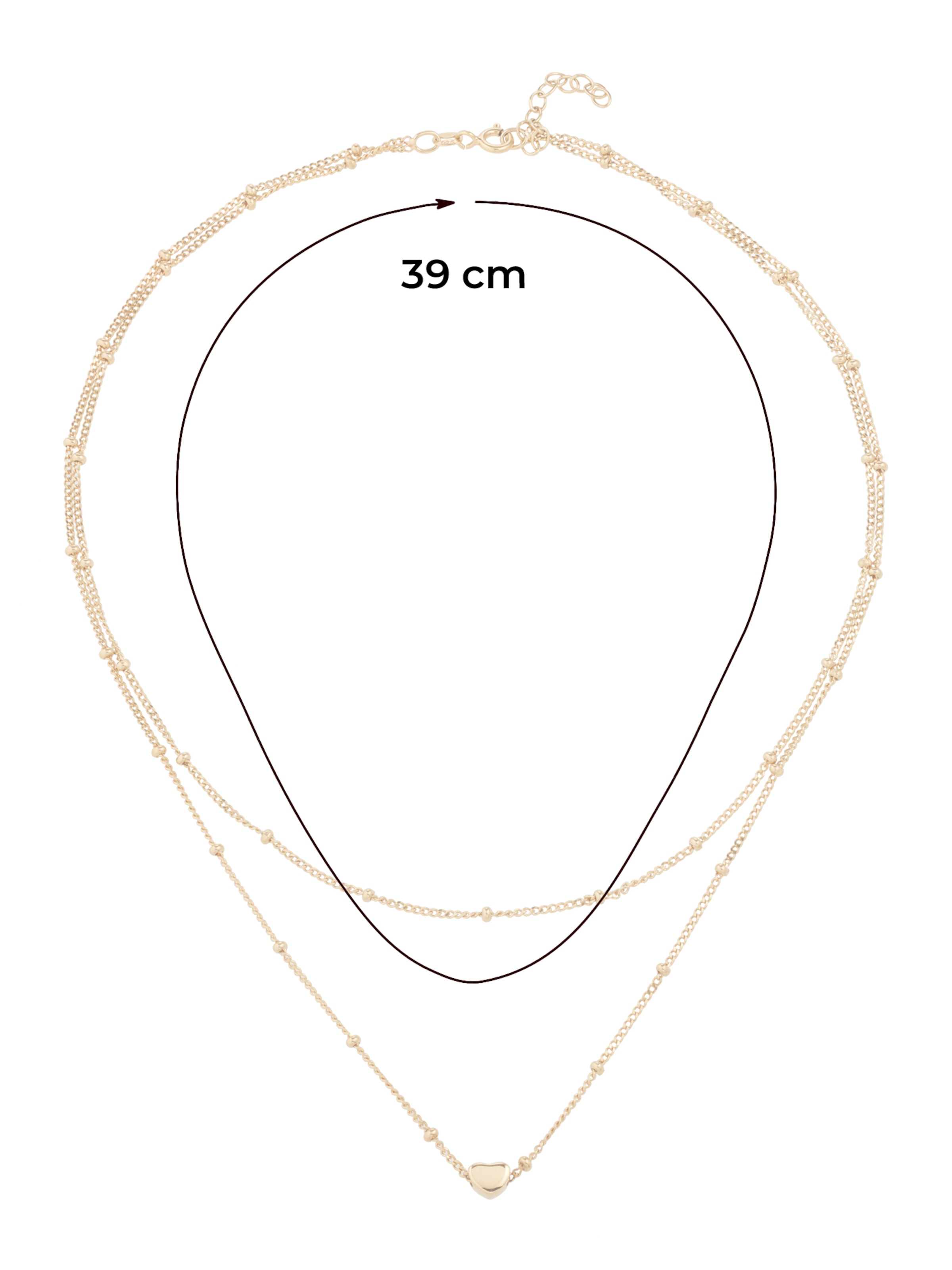 ELLI Necklace 'Herz' in Gold