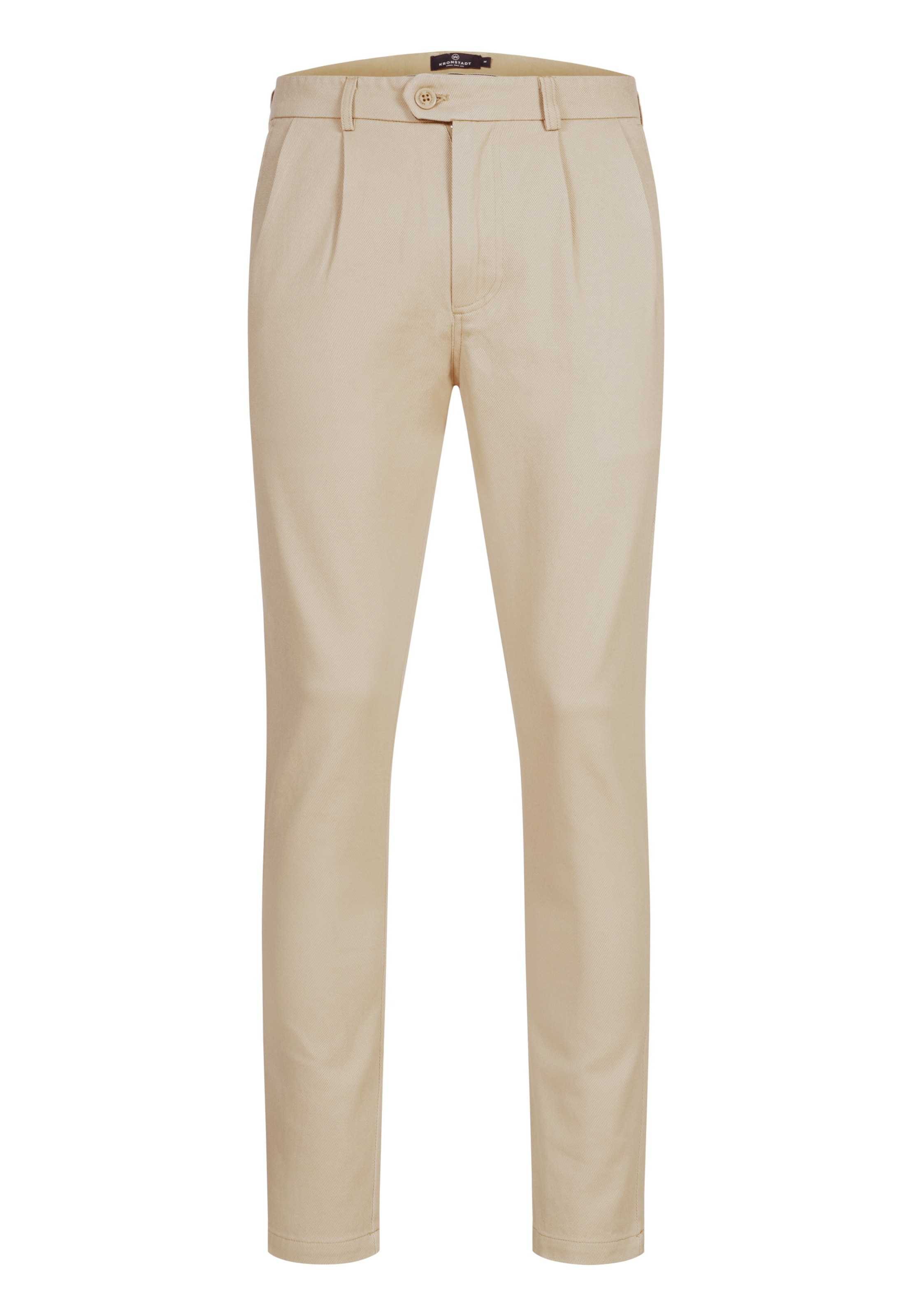 Kronstadt Regular Chino trousers 'Hal' in Beige: front