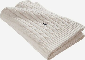 Ralph Lauren Home Blankets 'CABLE' in White: front