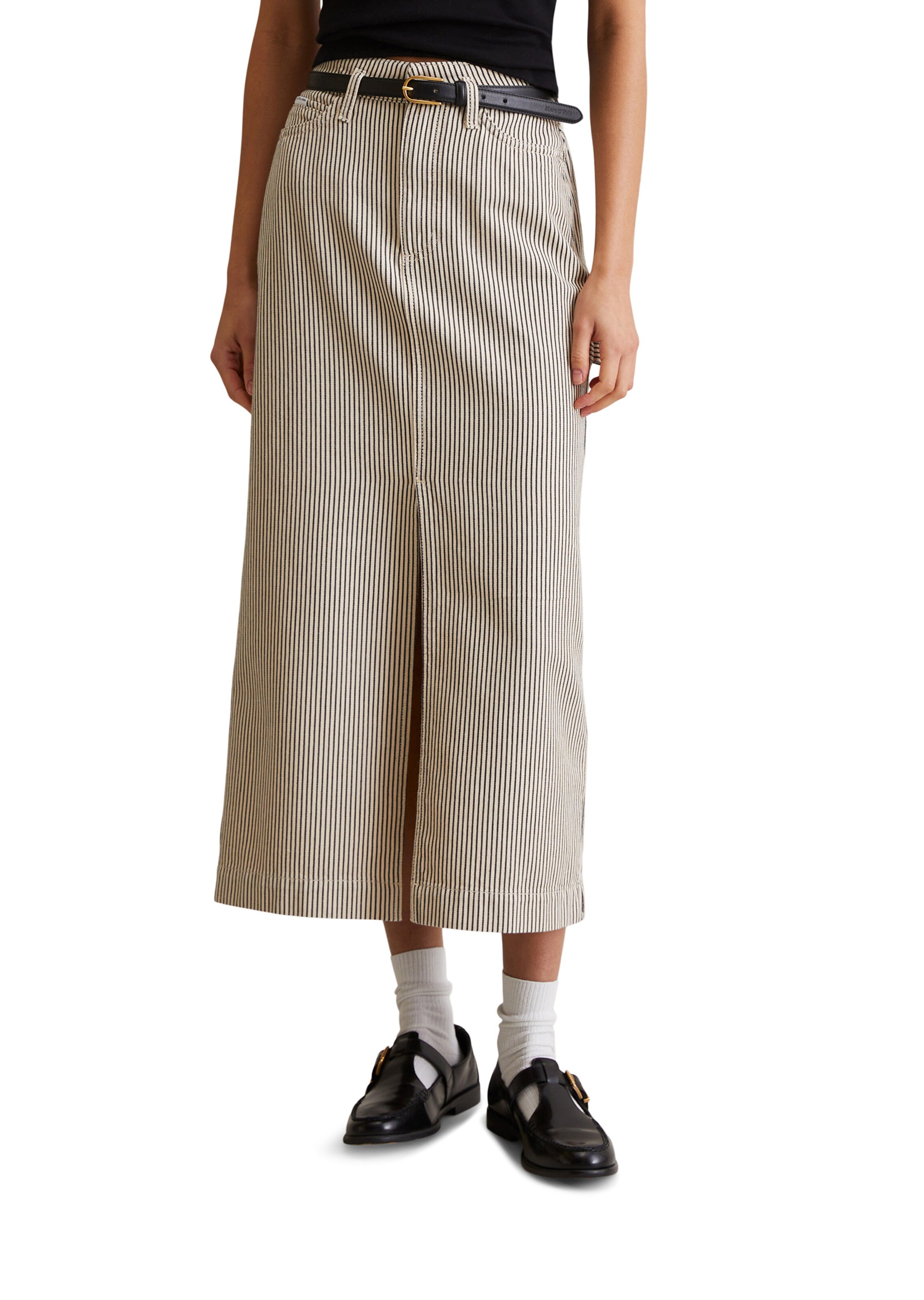 Marc O'Polo DENIM Rock in Beige: Vorderseite