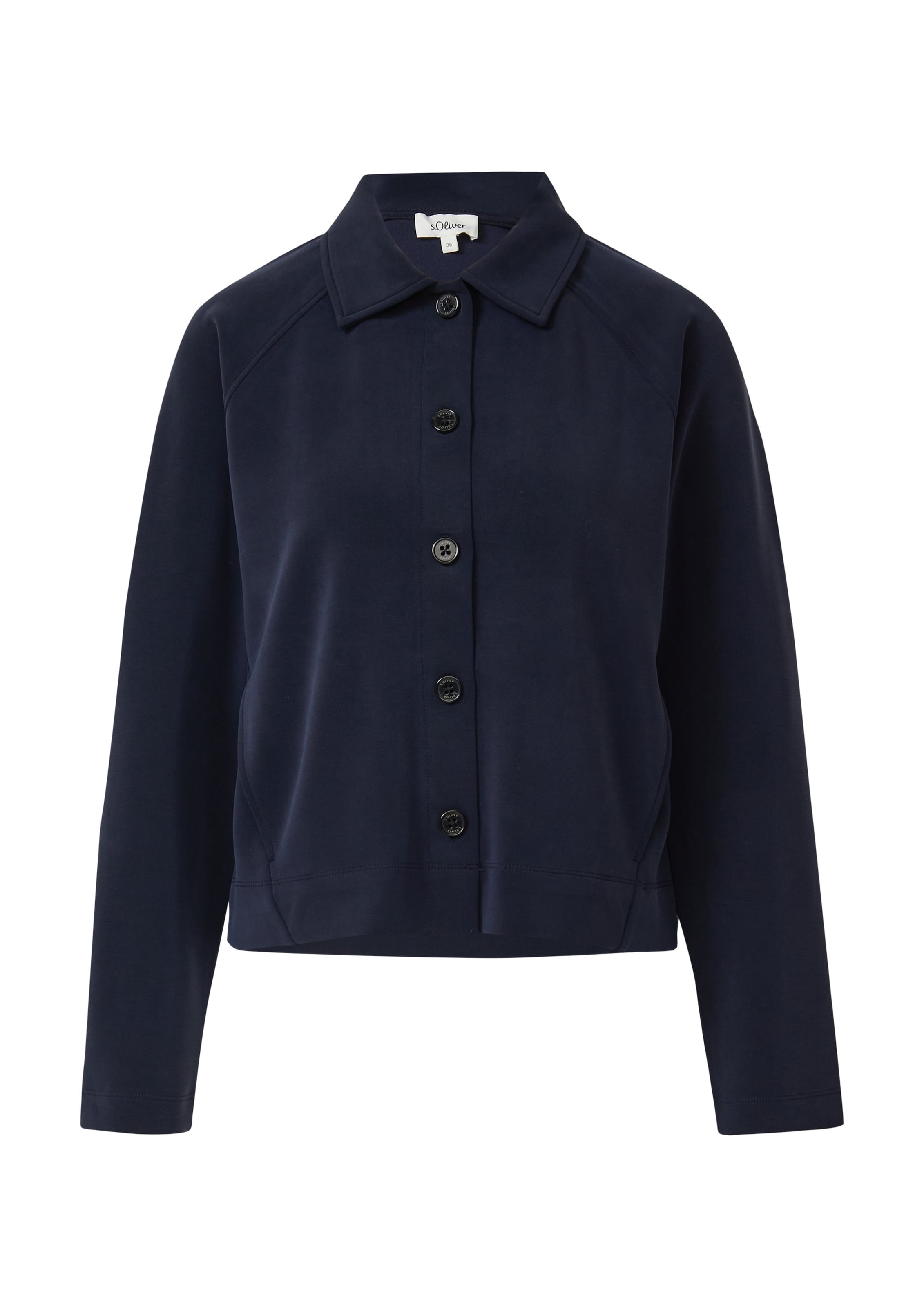 s.Oliver Sweatvest in Blauw: voorkant