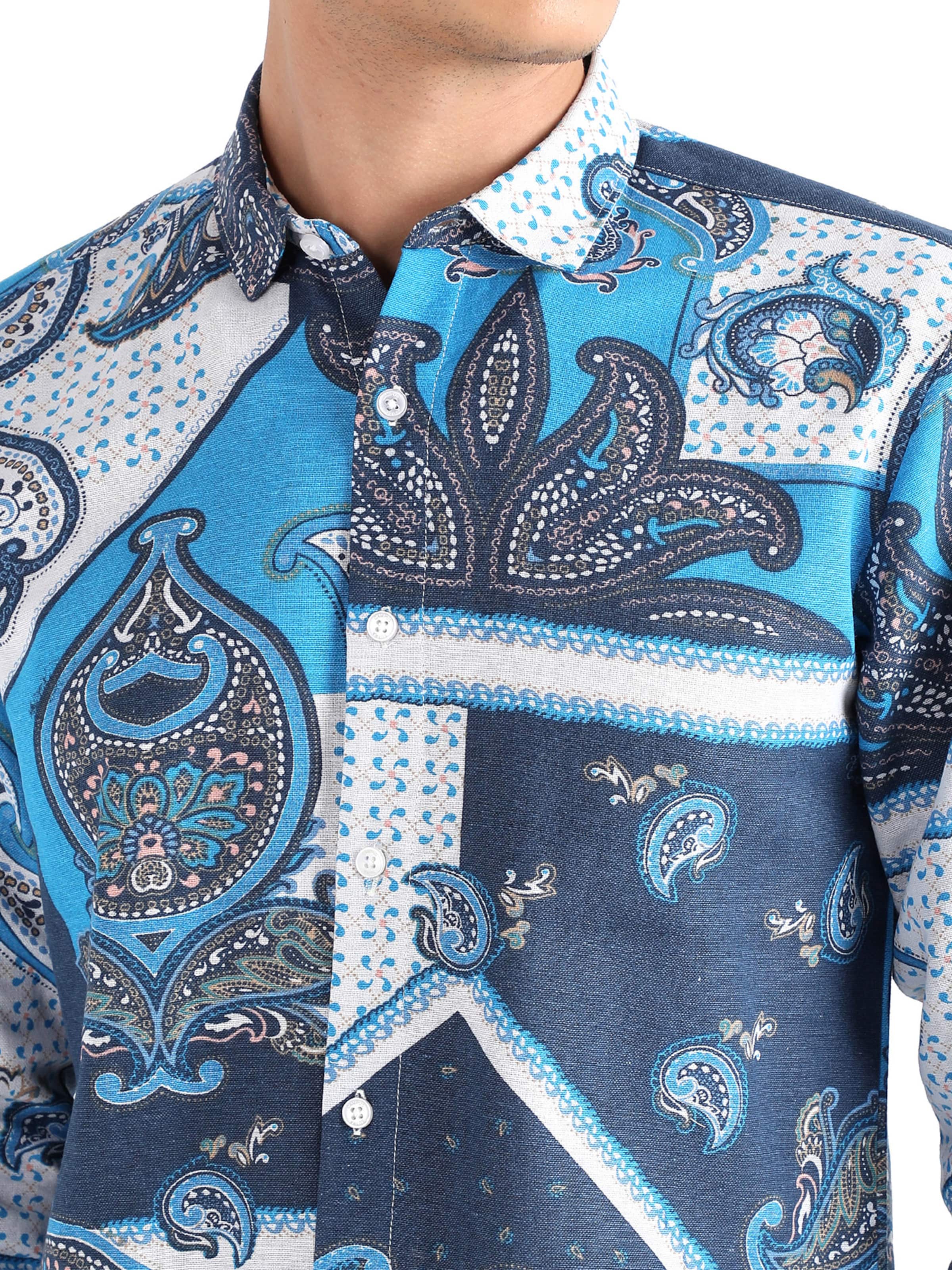 Campus Sutra Shirt ' Tatum ' in Blue