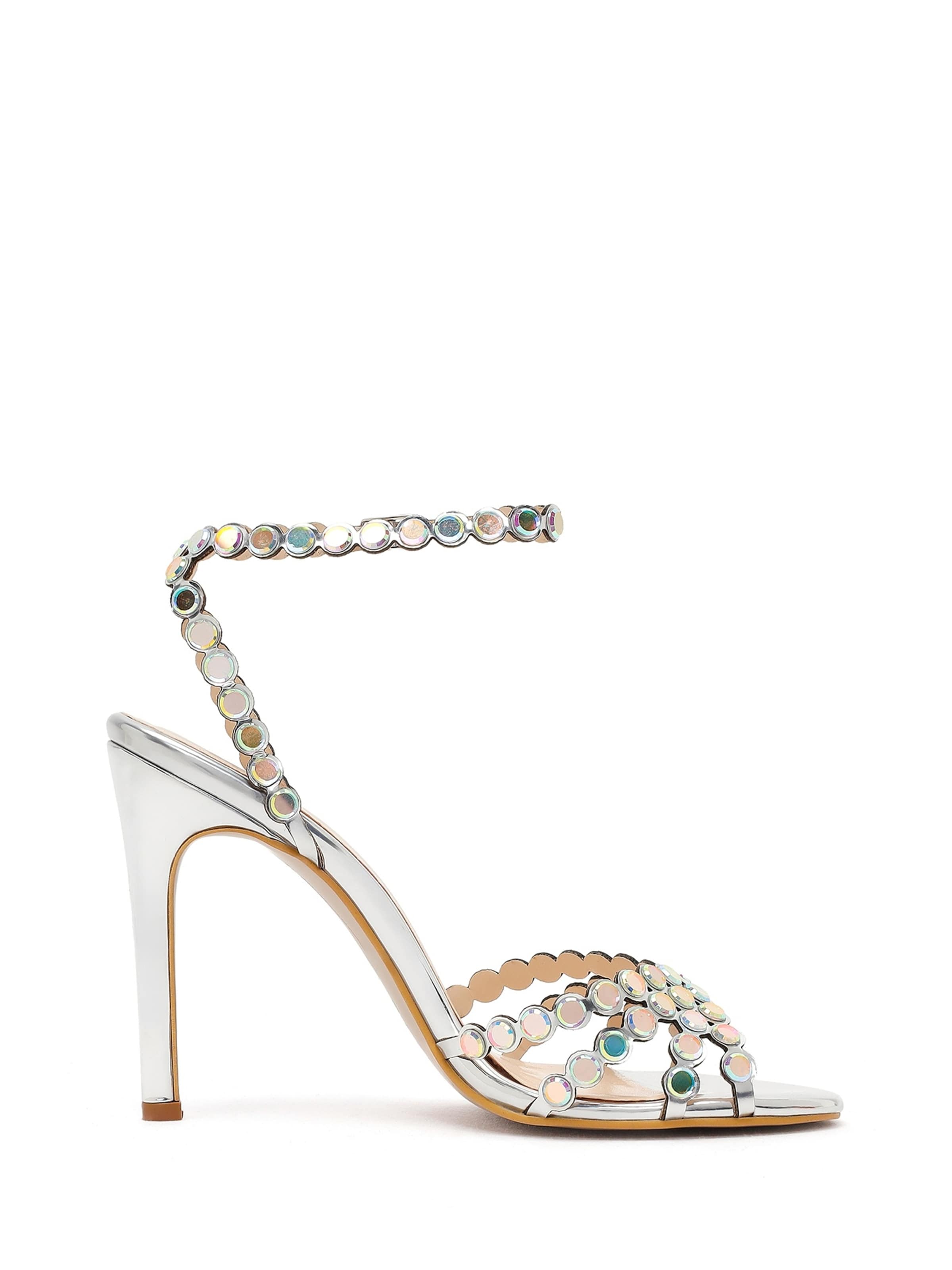 Sandalo con cinturino di Derimod in argento