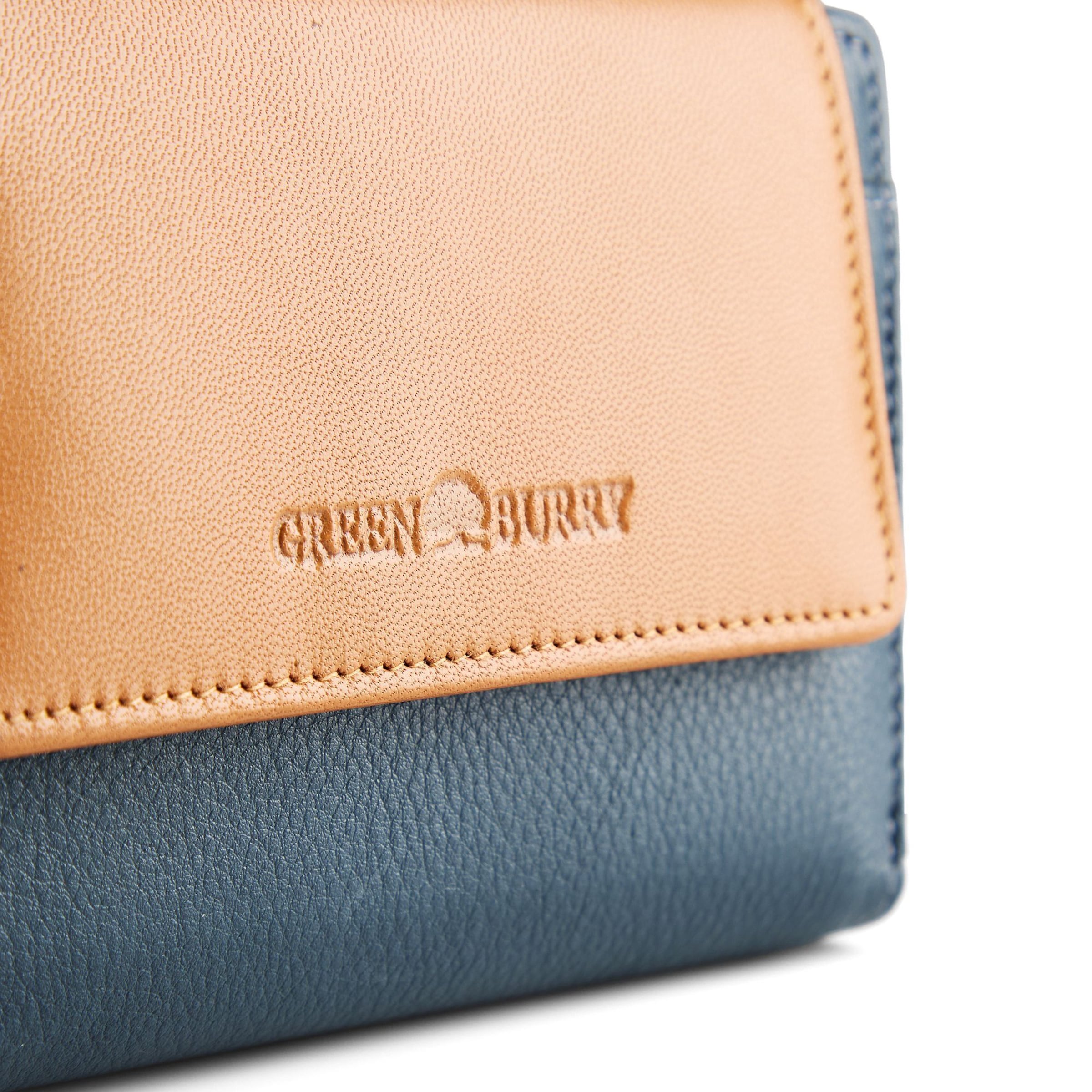 Portamonete 'Nappa' di GREENBURRY in blu