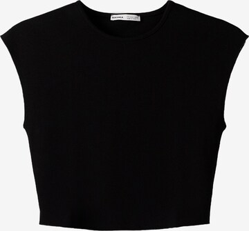 Bershka Top in Black: front