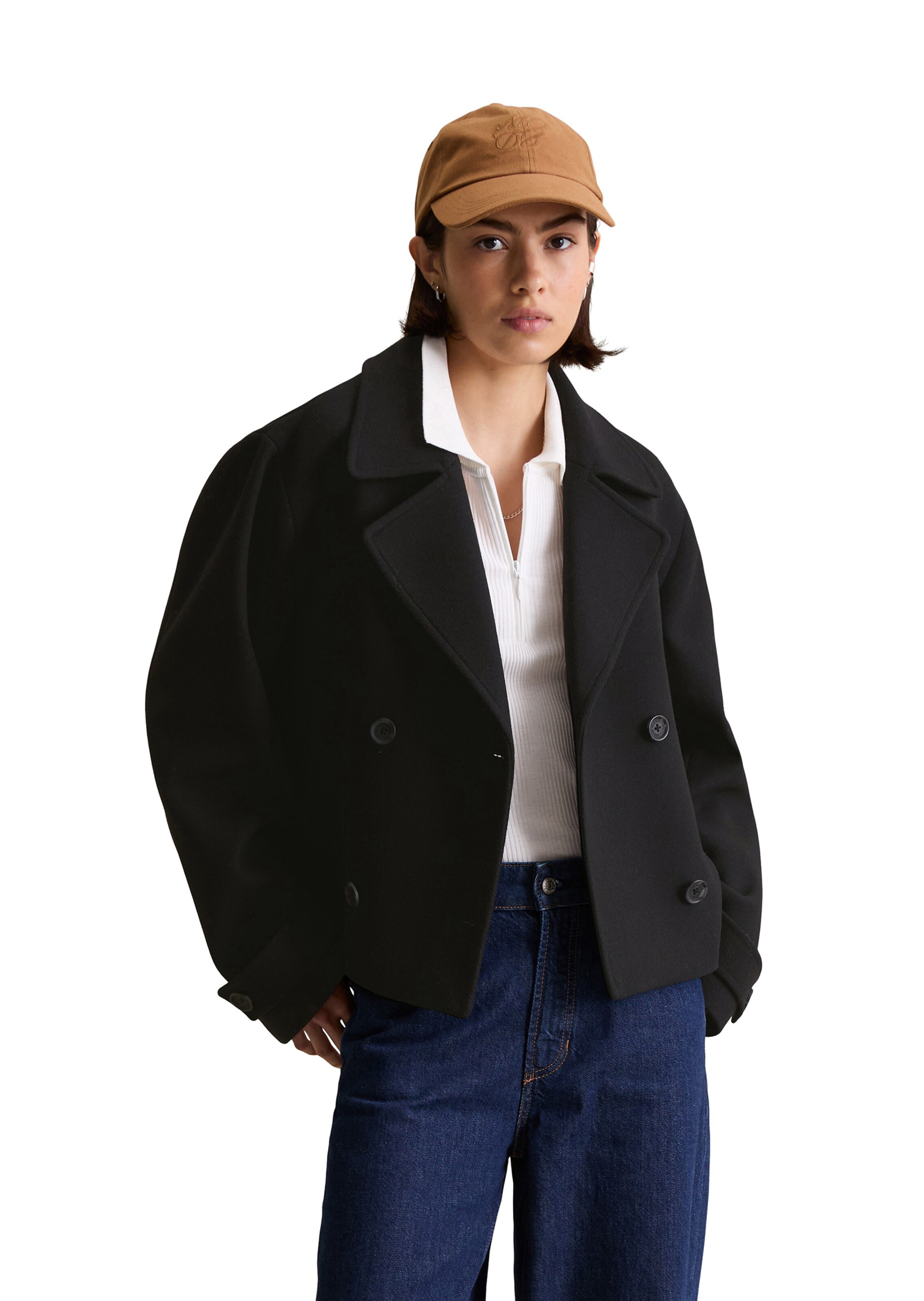 Marc O'Polo DENIM Tussenjas in Zwart: voorkant