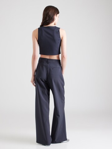 19V69 ITALIA Wide Leg Hose 'Florence' in Blau: Rückseite