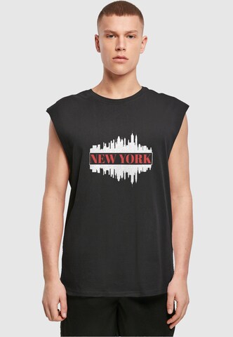 Merchcode Shirt 'New York' in Schwarz: predná strana
