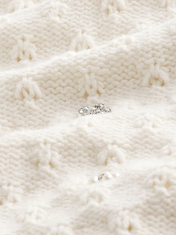Next Strickpullover mit kurzen Ärmeln und Verzierung Regular Fit in Beige