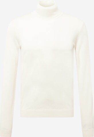 BOSS Sweater 'Musso' in White: front