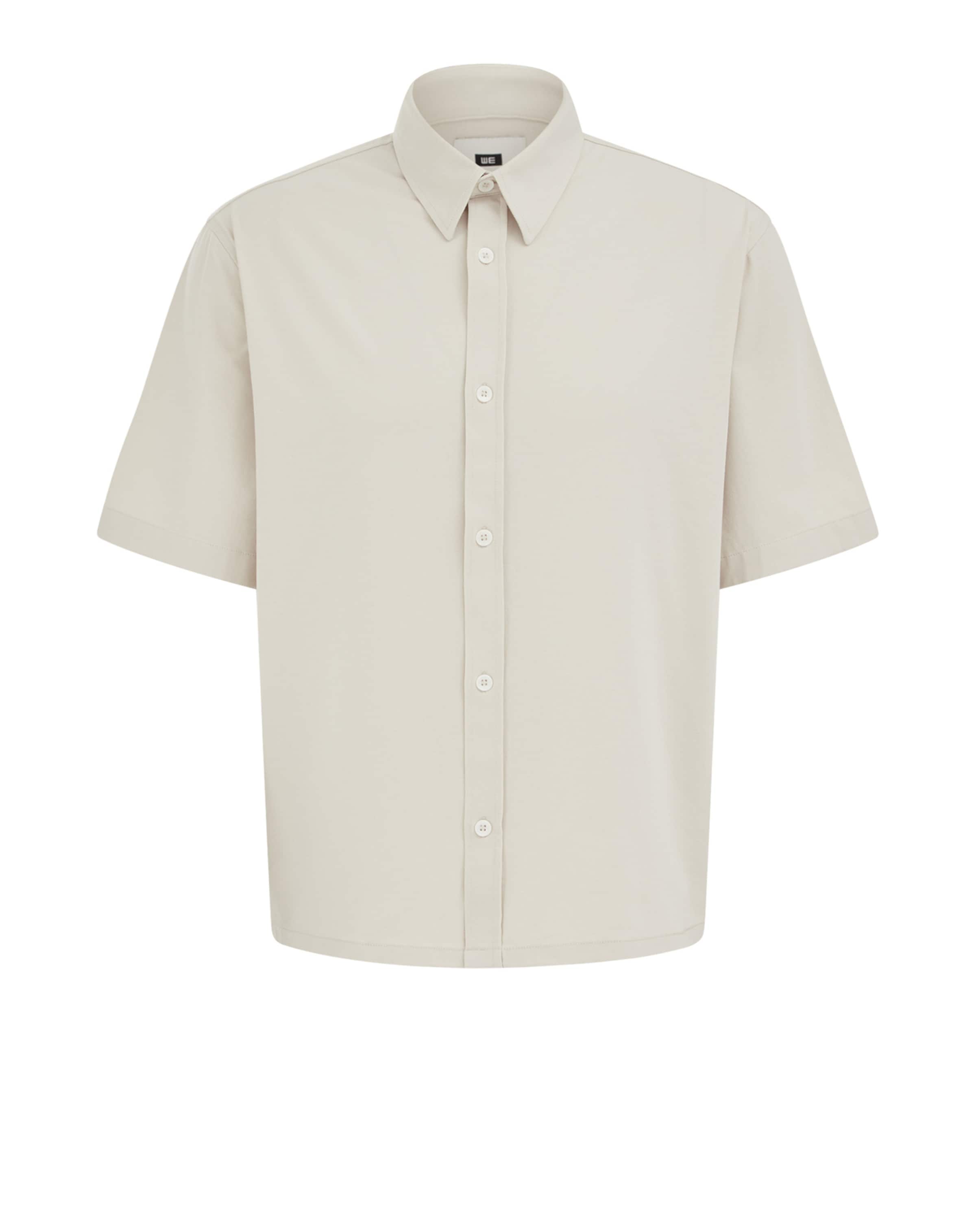 WE Fashion Средняя посадка Рубашка в Бежевый: спереди