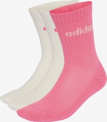 ADIDAS PERFORMANCE Sportsokken 'Linear Crew' in Roze: voorkant
