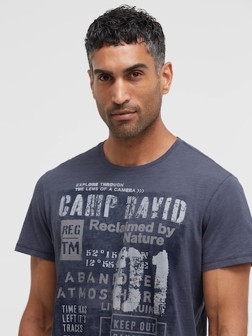 Maglietta di CAMP DAVID in blu