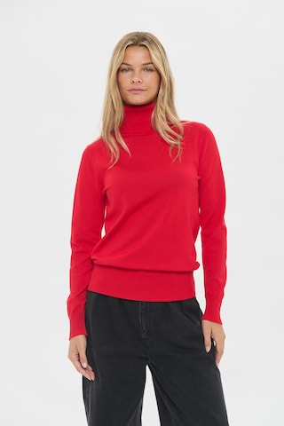 SAINT TROPEZ Sweater 'Mila' in Red: front