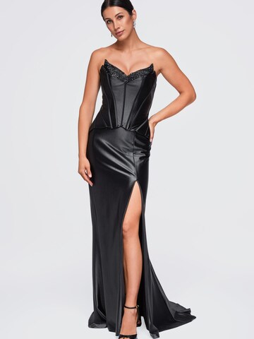 Ombre - Vestido de noche en negro: frente