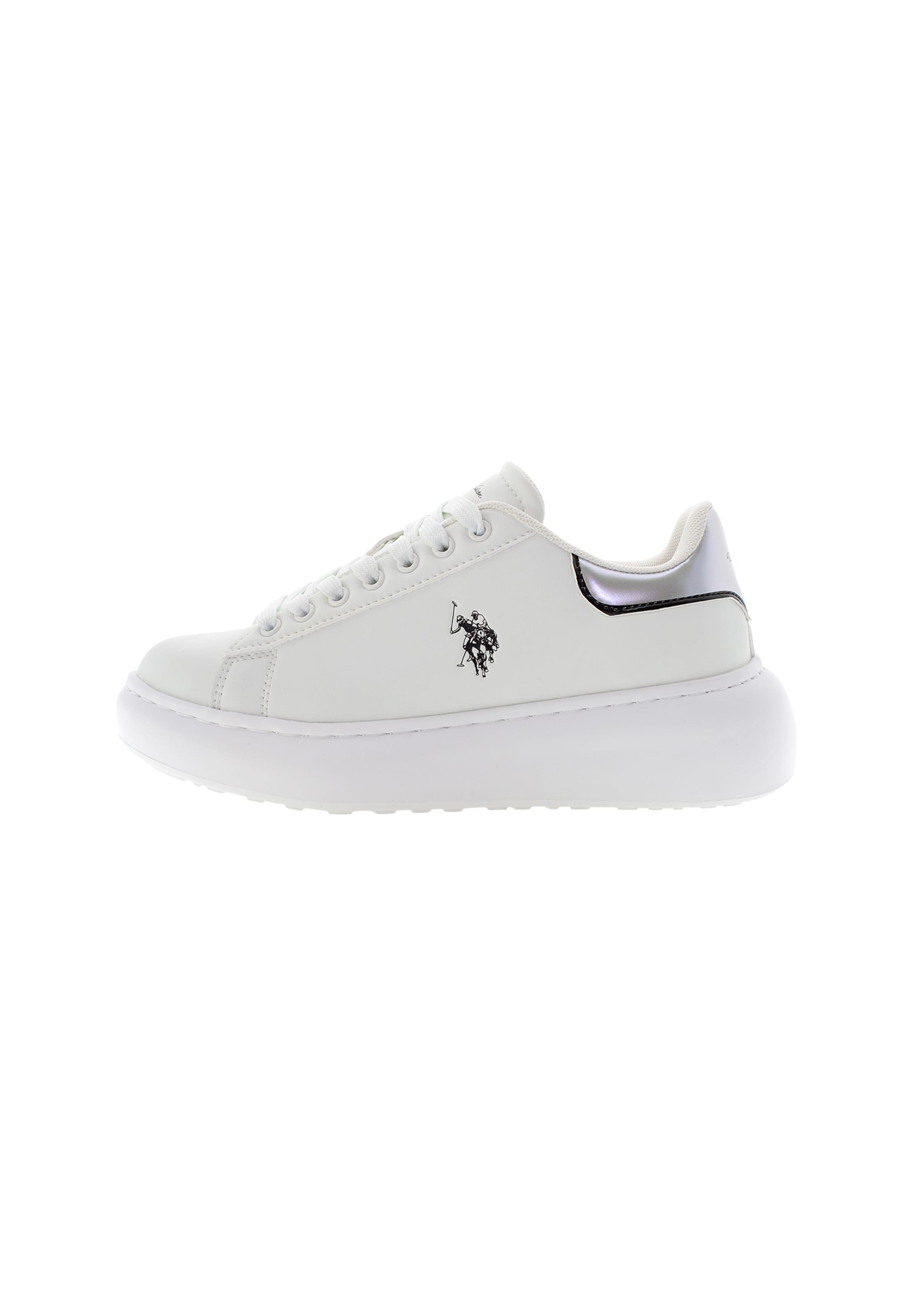 Sneaker bassa 'Meghan001' di U.S. POLO ASSN. in bianco: frontale