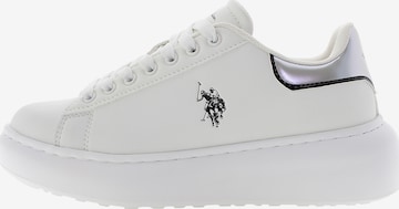 Sneaker bassa 'Meghan001' di U.S. POLO ASSN. in bianco: frontale