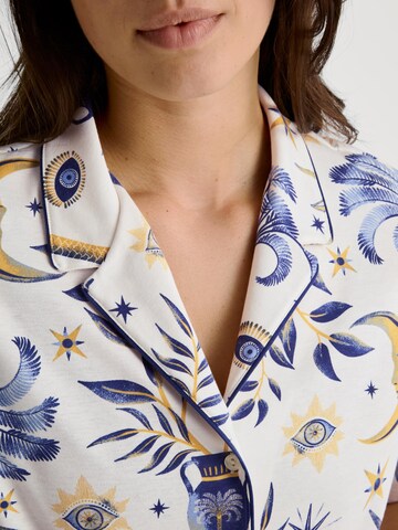 CALIDA Schlafshirt 'Amalfi Journey'‌‌‌‌‌‌‌‌‌ in Beige