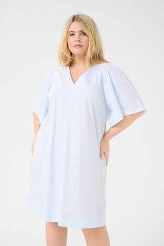Robe 'Bethi' KAFFE CURVE en bleu : devant