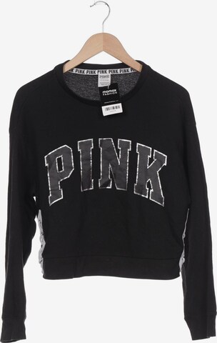 Victoria's Secret Sweatshirt & Zip-Up Hoodie in S in Black: front