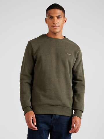 Ragwear Sweatshirt 'Indie' in Green: front