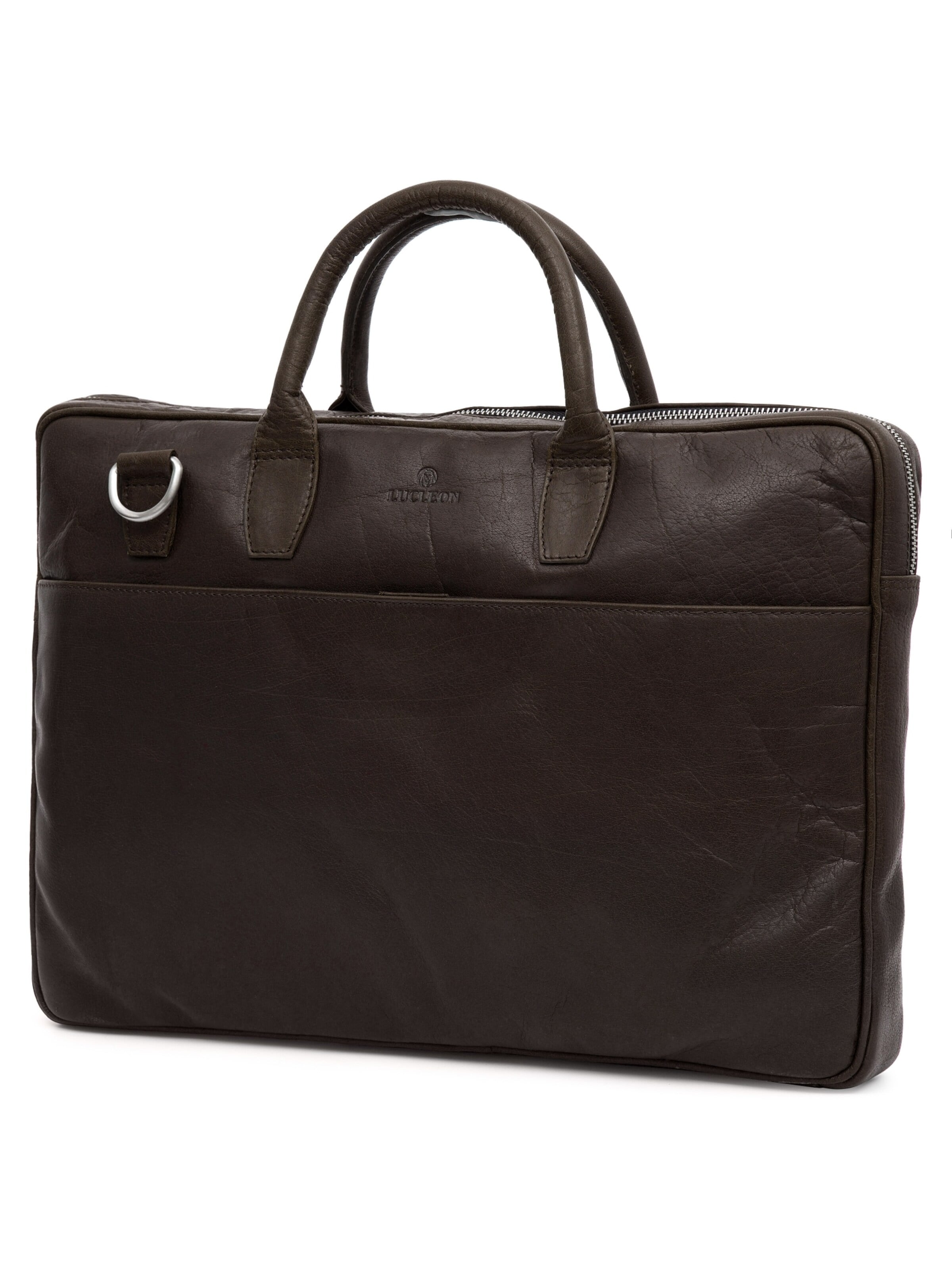 Lucleon Document bag 'Montreal' in Brown: front