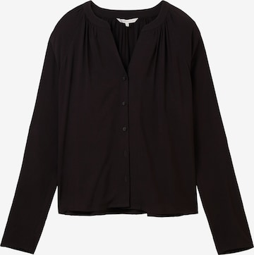 TOM TAILOR DENIM Blouse in Black: front