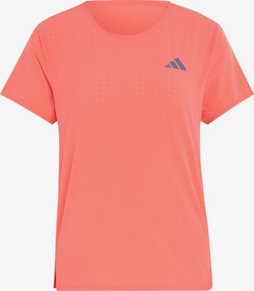 T-shirt fonctionnel 'Adizero' ADIDAS PERFORMANCE en rouge : devant