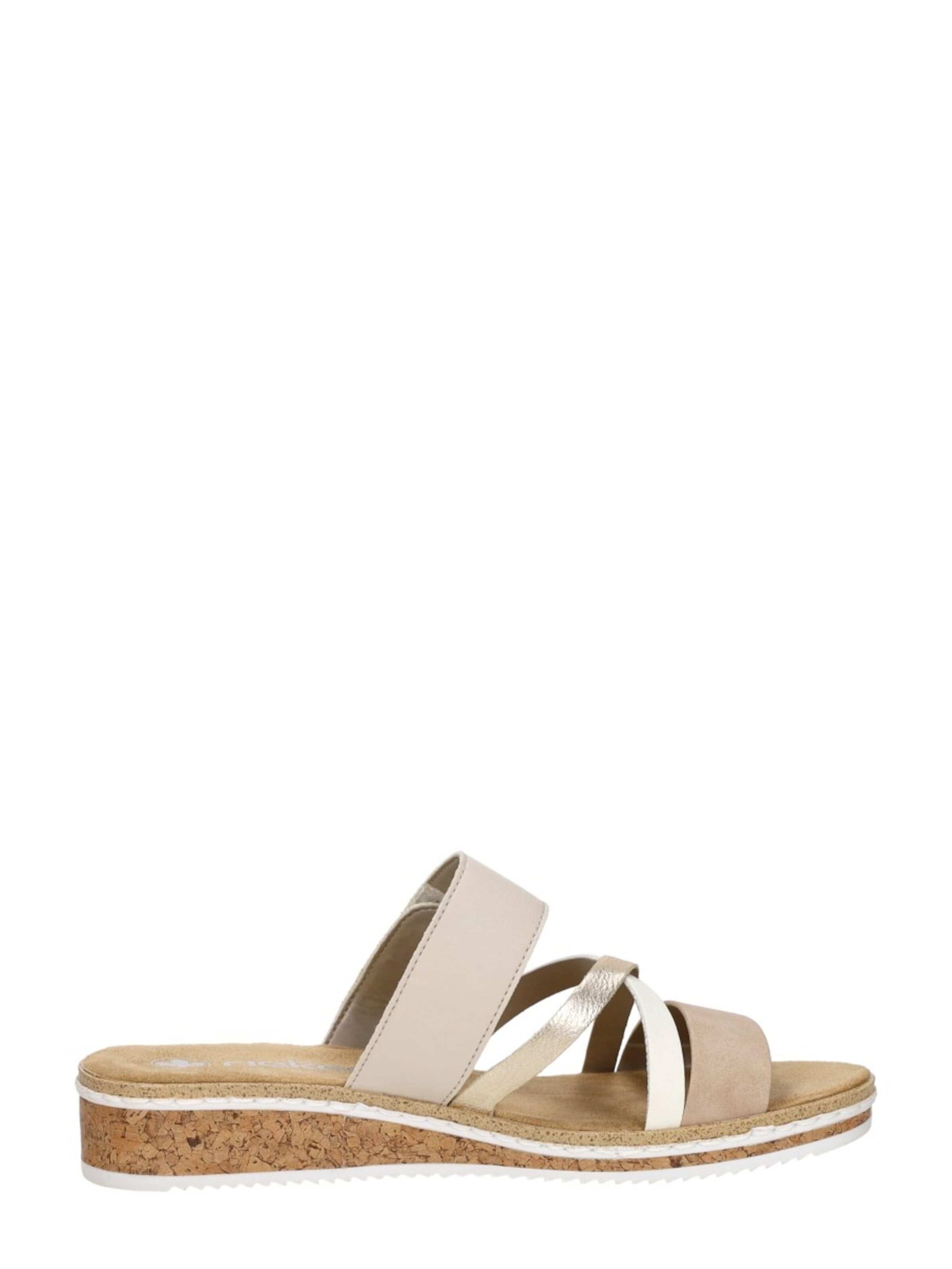 Rieker Huisschoenen 'Open Teen' in Beige