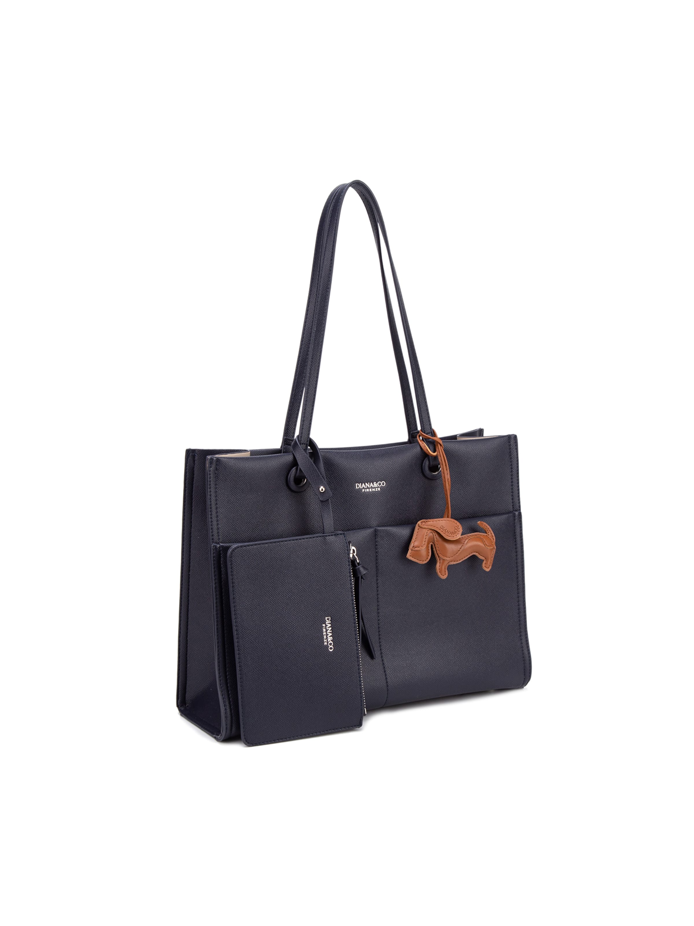 Shopper 'Borsa Shopper Donna Elora Lux - Pelle Vegana PU, Chiusura Magnetica' di Diana&Co. in blu