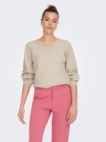 JDY Sweater 'Silja' in Beige: front