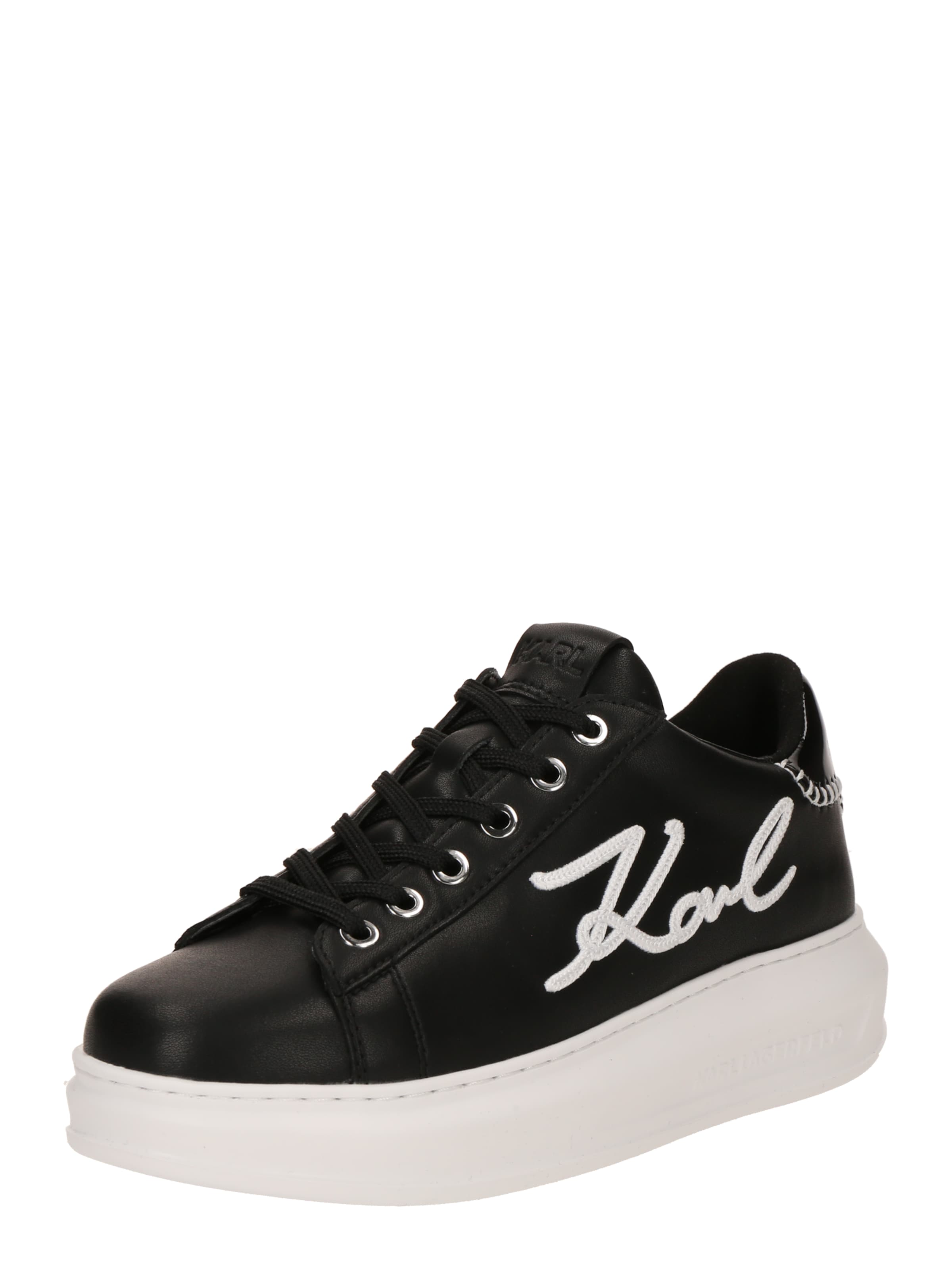 Karl Lagerfeld Nizke superge | črna barva: sprednja stran