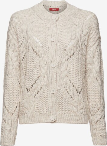 Cardigan ESPRIT en beige : devant