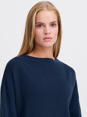 ICHI Trui 'Boston Ls7' in Blauw