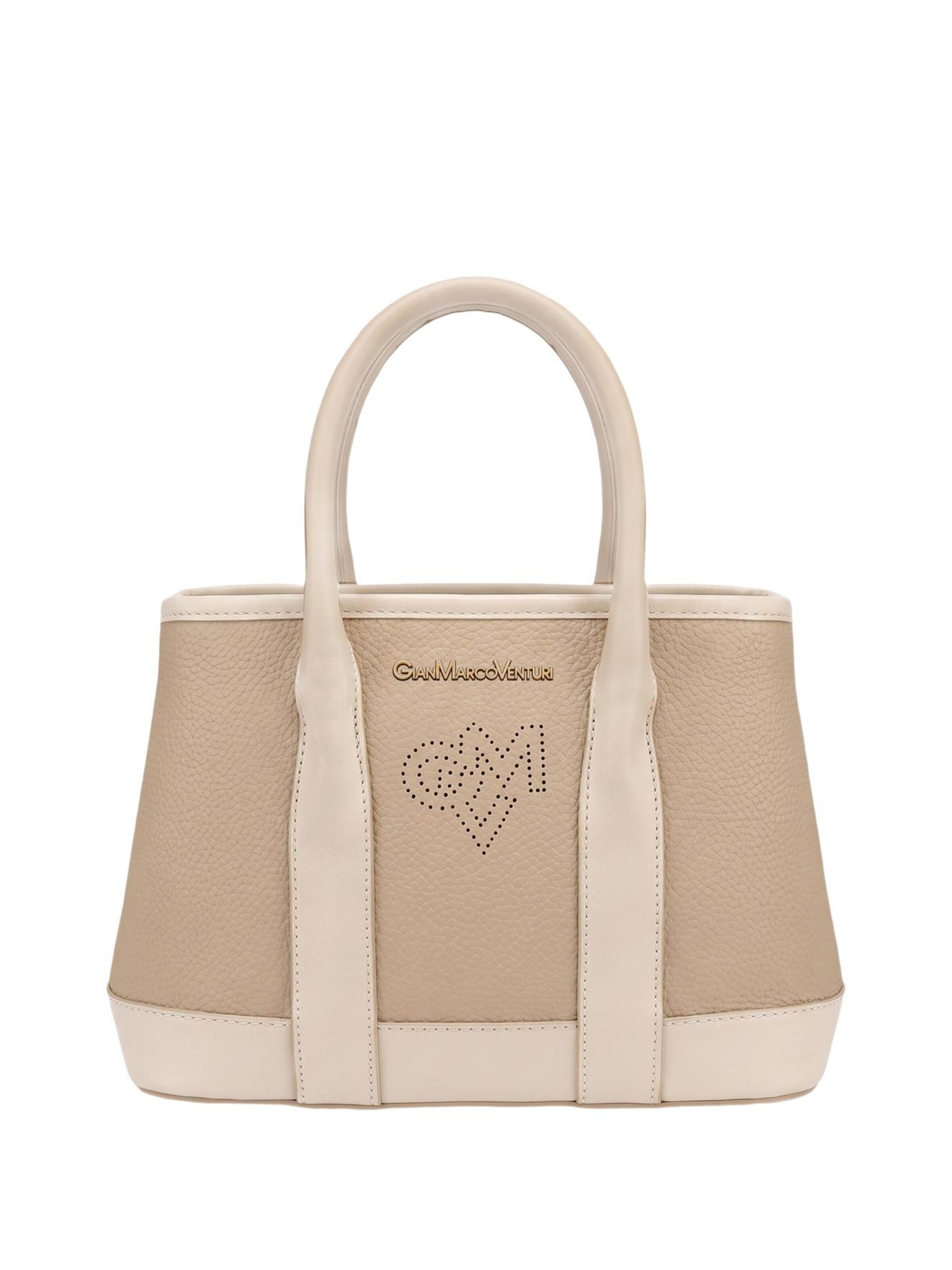 Borsa a spalla 'Borsa a Spalla Donna PVC Gianmarco Venturi con Zip e Cuore' di GianMarco Venturi in verde: frontale