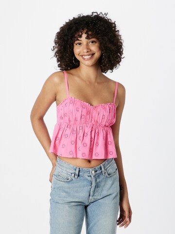Top di HOLLISTER in rosa: frontale