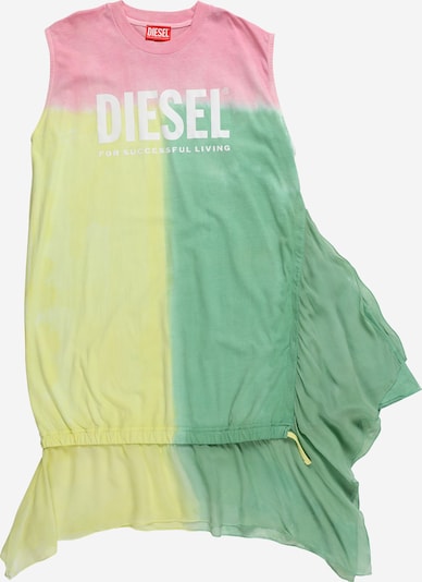 DIESEL Vestido en amarillo / verde / rosa / blanco, Vista del producto