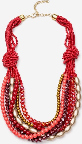 COLLEZIONE ALESSANDRO Necklace 'Nele' in Red: front