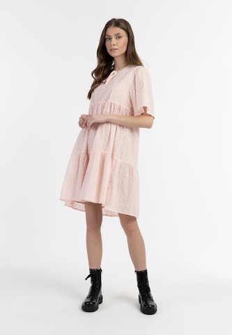 rozā DreiMaster Vintage Vasaras kleita