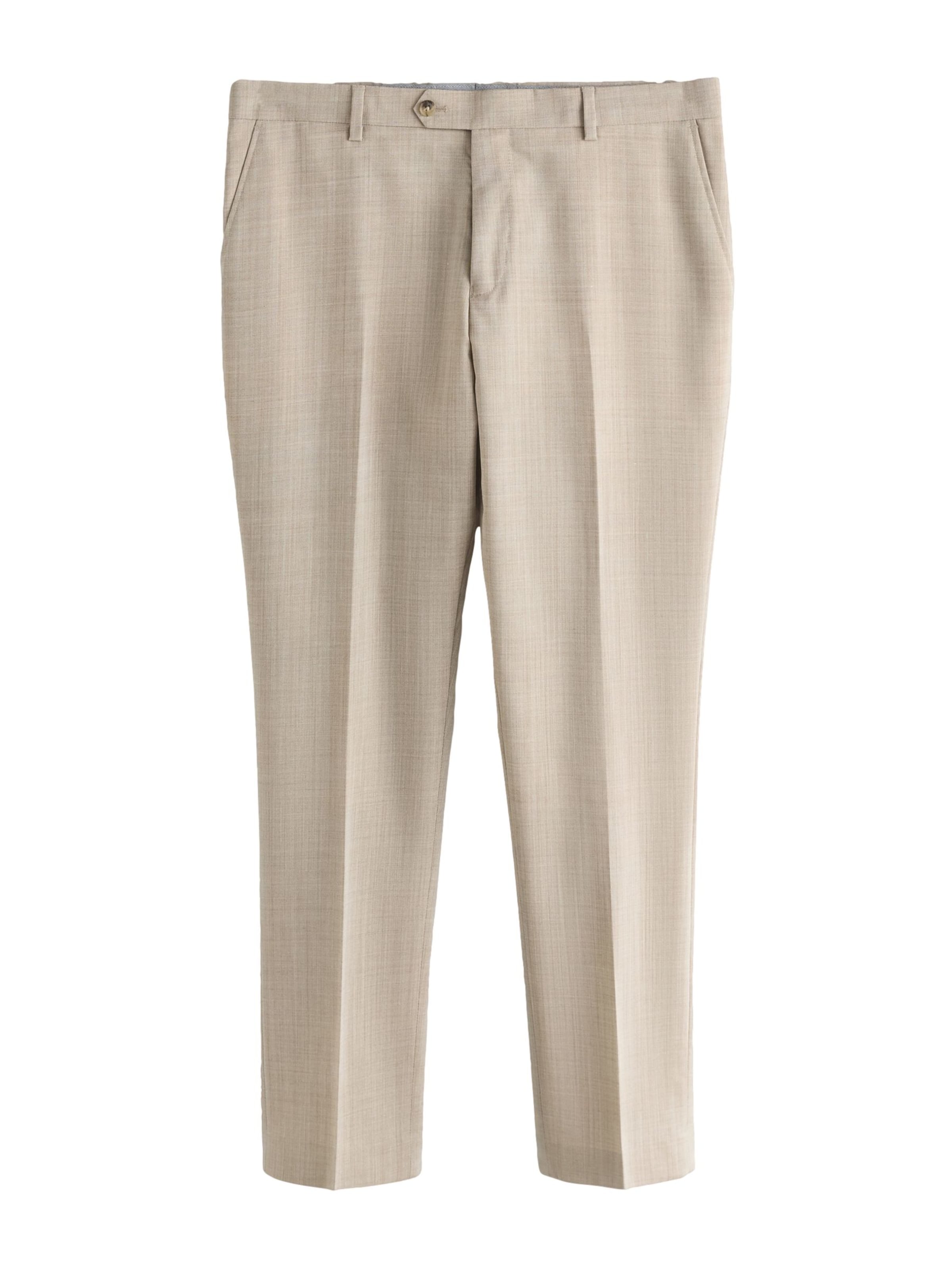 Next Слим Плиссированные брюки 'Nova Fides Signature' в Бежевый: спереди