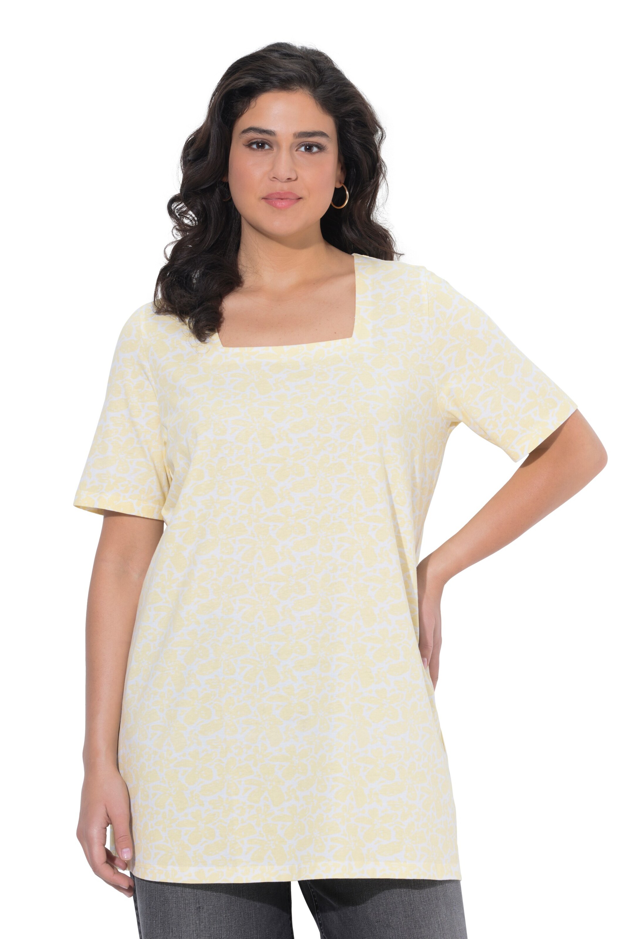 Ulla Popken Shirt in Gelb: Vorderseite