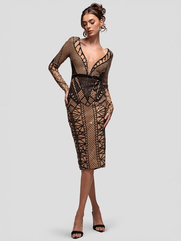 GODDIVA Jurk in Zwart: voorkant