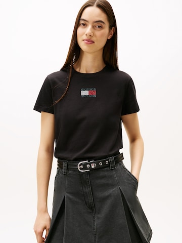 Tommy Jeans Tričko - Čierna: predná strana