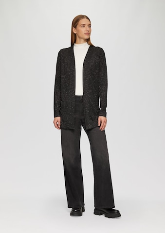 s.Oliver Strickjacke in Schwarz: Vorderseite